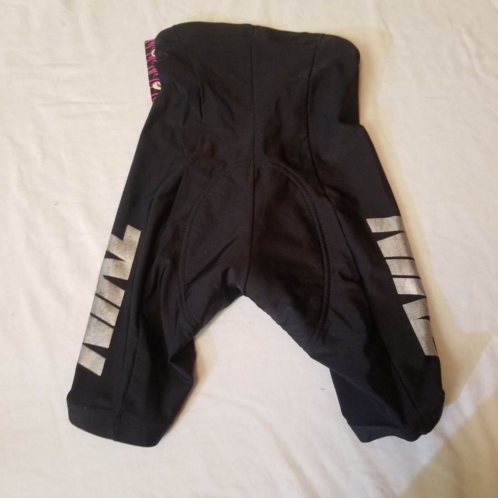 vtg NIKE USA MADE Spandex Black Padded Cycling Bicycle Shorts Size XS Deadstock - Picture 10 of 11